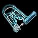 2 PCS Disposable Safety Asepsis Ear Piercing Gun Unit Tool With Ear Stud Asepsis Pierce Kit (White)