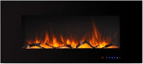 HXCD Chimenea eléctrica montada en la Pared, Envolvente de Fuego