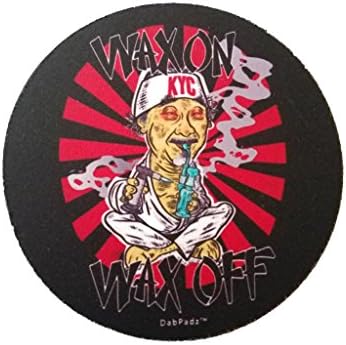 Wax On Wax Off 8" Round Fabric Topped Dab Pad/Mat