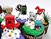 MINECRAFT 24 Piece Birthday CUPCAKE Topper Set Featuring Mini Minecraft Figures and Decorative Themed Accessories, Figures Average 1/2