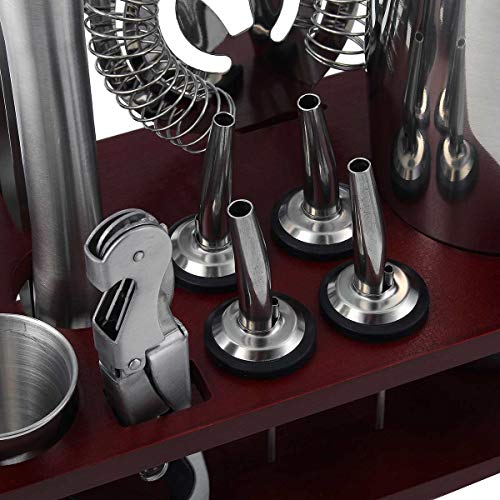 NXYJD 12 stücke Cocktail Shaker Bar Set Edelstahl Bartender Kit Zubehör Werkzeuge – Bild 6