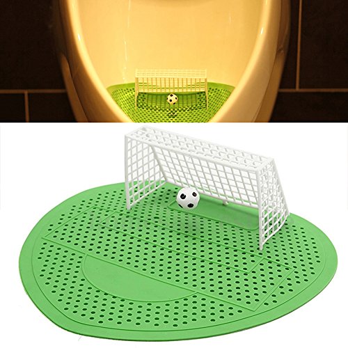BleuMoo 1Pc Funny Football Soccer Shoot Goal Style Urinal Filter Screen Mat Pad