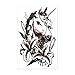 Hakuna 4 Sheets Temporary Tattoos for Men, Lion/Unicorn/Owl/Sparrow Fake Tattoo Stickers