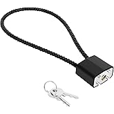 MLOVUS Cable Gun Locks with Keys - 15 Inch Cable Trigger Lock for Secured Storage of Rifles, Pistols, or Shotguns - Black