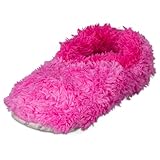 Snoozies Dip Died OMG Fur Plush Fleece Lined Womens Footies