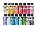 FolkArt Multi Surface Acrylic Paint Set 16 Piece PROMOMSB16 Bright Colors