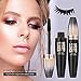 4D Silk Fiber Lash Mascara, Lengthening and Thick, Long Lasting, Waterproof & Smudge-Proof, All Day Exquisitely Lush, Full, Long, Thick, Smudge-Proof Eyelashes