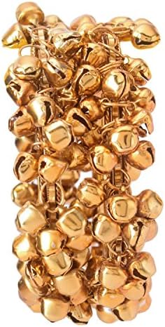 Eliviya Fashions Antique Golden Indian Traditional Ghungru Bangle Set Pair for Girls/Women