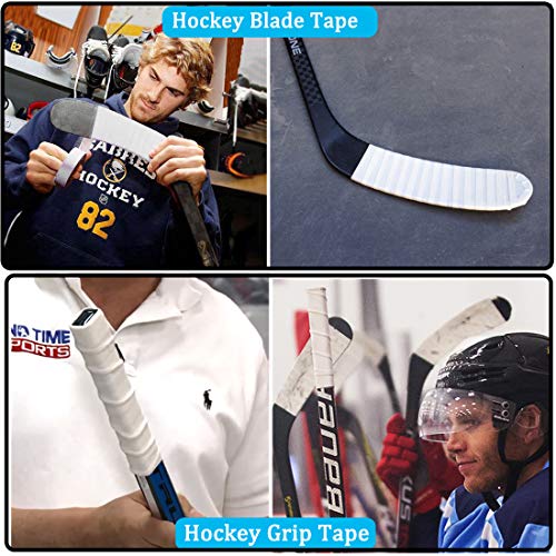 Boaton 2Pcs Hockey Tape, Hockey Stick Tape, Blade Tape, Grip Tape, Hockey Accessories for Hockey Sticks, 1 Inch Wide, 27 Yards Long (White) - Thumbnail 3