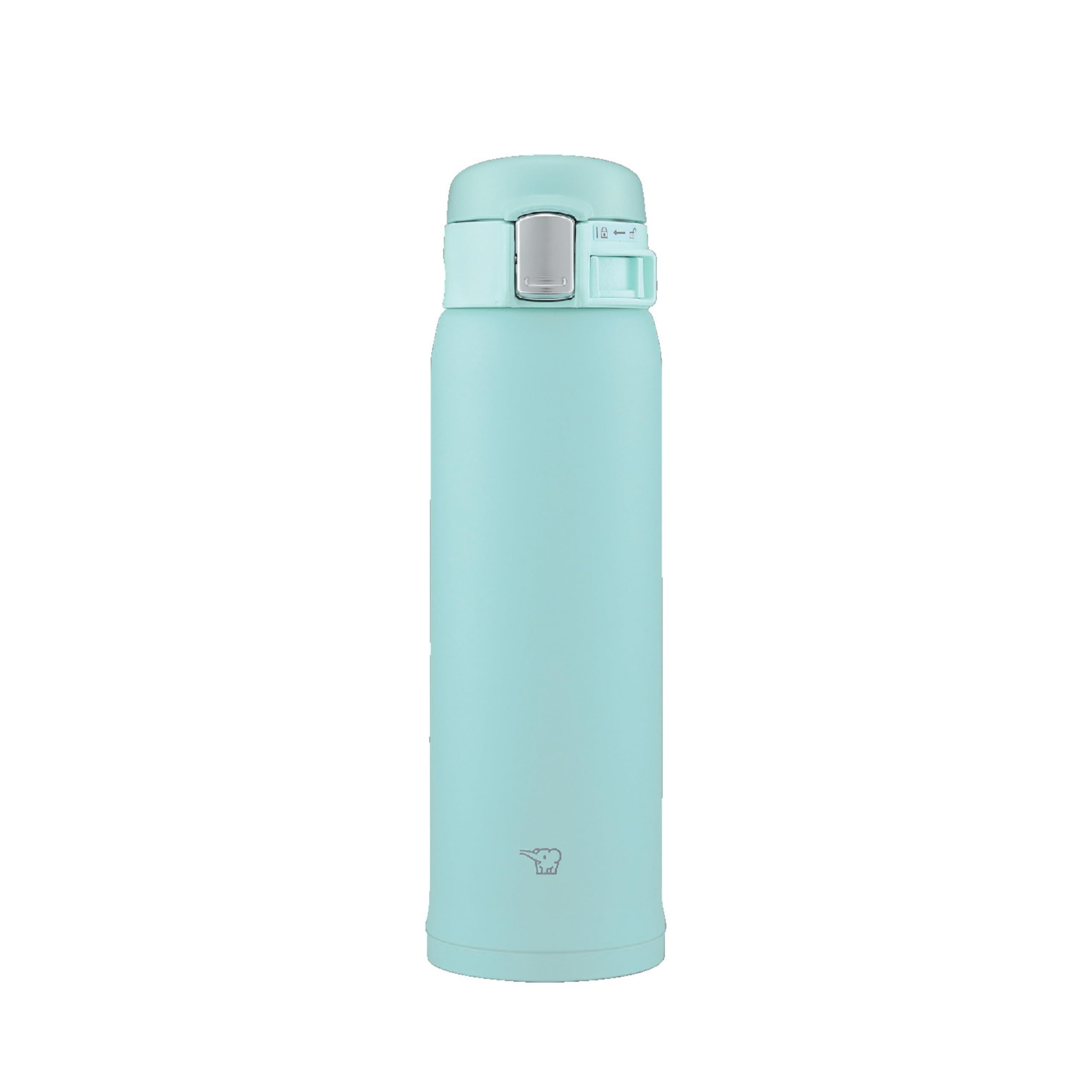 Zojirushi SM-SF48-AM Water Bottle, Direct Drinking [One-touch Open] Stainless Steel Mug, 16.9 fl oz (480 ml), Mint Blue