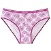 Calvin Klein Girls Bikini Underwear (6 Pack) (Small (6-7 Years), Purple/Navy)