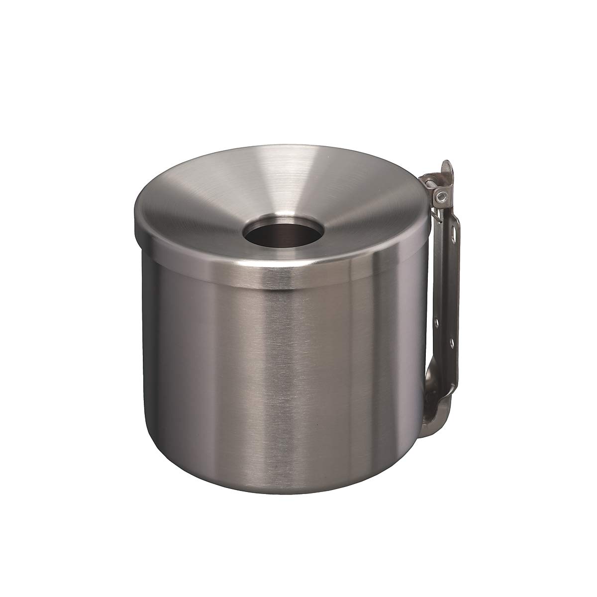 MEDIALINTERNATIONAL Satin Stainless Steel Ashtray, Multi-coloured, Size: Ø 16 x H14 cm-2 Lt