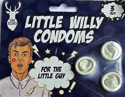 Little Willy Condoms by Stag Squad (Pack of 3), 3 count (Pack of 1)