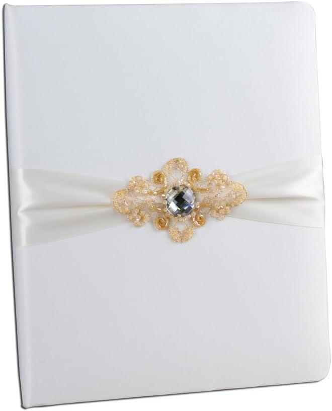 Amazon Com Ivy Lane Design Elizabeth Wedding Memory Book Ivory Arts Crafts Sewing