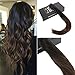 Sunny 18inch Ombre Remy Hair Extensions Tape In Color Natural Black Fading to Brown Skin Weft Tape In Hair Extensions 20PC 50G Per Package