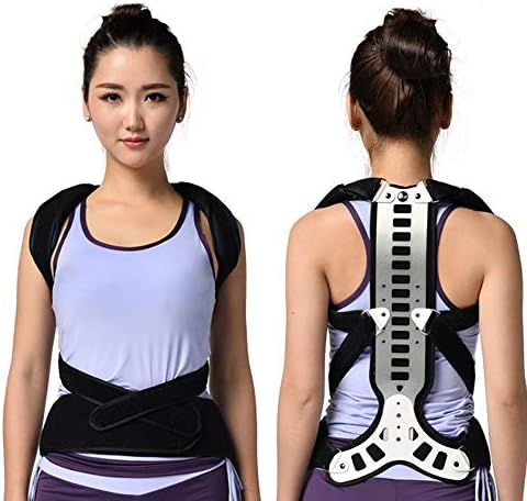 CJLMN Posture Corrector, Breathable Upper Back Brace, Adjustable Lumbar Shoulder Support Belt Strap, Comfortable and Discreet, for Back Pain, Posture Improving,L