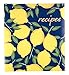 Eccolo World Traveler Recipe Keeper, Lemons, 9.5 x 8.5