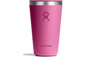 Hydro Flask All Around Tumbler Press-in Lid, Insulated Travel Mug, Stainless Steel Coffee Cup 16 Oz Reef Pink
