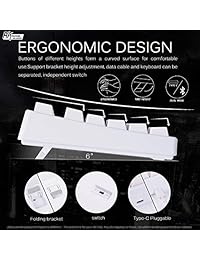 RK 987   Teclado mecánico para videojuegos (87 teclas), color azul