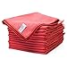 MW Pro Microfiber Cleaning Cloth | Red (12 Pack) | Size 16