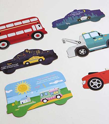 Chronicle Books Bumper-to-Bumper Cars & Trucks Flash Cards (First Words Vehicle Cards for Kids, Transportation Flashcards for Preschoolers & Kindergarteners)