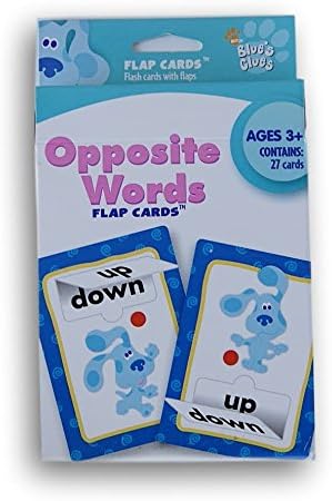 Blue's Clues Opposite Words Flap Flash Cards