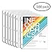 INFUN Sheet Protectors 100,Clear Paper Protector Sleeves, Reinforced 3 Hole Page Protectors, Top Load for 8.5 x 11 Inch Sheets