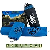 Camping & Outdoor Towel Set - 2 Quick Drying Microfiber Towels, super absorbent, anti bacterial and lightweight. Easily packable in the included stuff sack.
