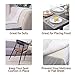 Yome Rug Pad 5 x 7 Ft Non-Slip Extra Thick Gripper for Any Hard Surface Floors, 5' X 7', White