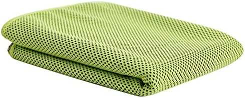 Cooling Towel for Instant Relief - Cozypony Great Chilling Sensation, Keeps Temperature Lower Use as Cooling Neck Headband Bandana Scarf for Golf, Gym, Yoga, Camping, Football &amp; Outdoor Sports(Green)
