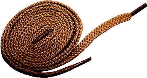 Shoeslulu 35" Premium Oxford Chukka Desert Boot Flat Cotton Canvas Shoe Laces (35.5 in. (90 cm), British Tan) - Thumbnail 2