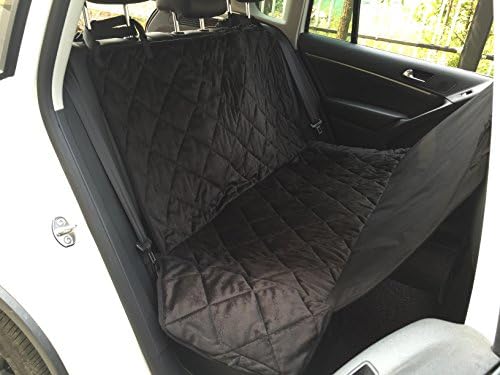 EZPETS Luxury Dog Seat Covers for Cars,Dog Car Seat Hammock Convertible,Universal Fit,Extra Side Flaps,Exclusive Nonslip,Waterproof Padded Quilted,Black