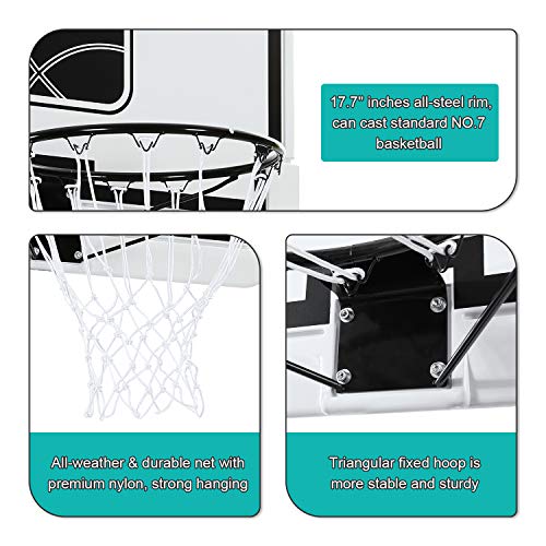 MaxKare Basketball Hoop Outdoor Portable Basketball Goals Adjustable