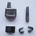 2 Sets Gun Metal #10 Metal Zipper Head Box Zipper Sliders Retainer Insertion pin Easy for Zipper Repair,Zipper Repair Kit (#10)