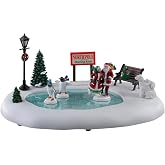 Lemax Christmas Village North Pole Skating Rink Battery Operated (4.5V) - 14837