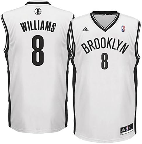 8 Deron Williams For Youth Brooklyn Nets Road Swingman Jersey White color Size M