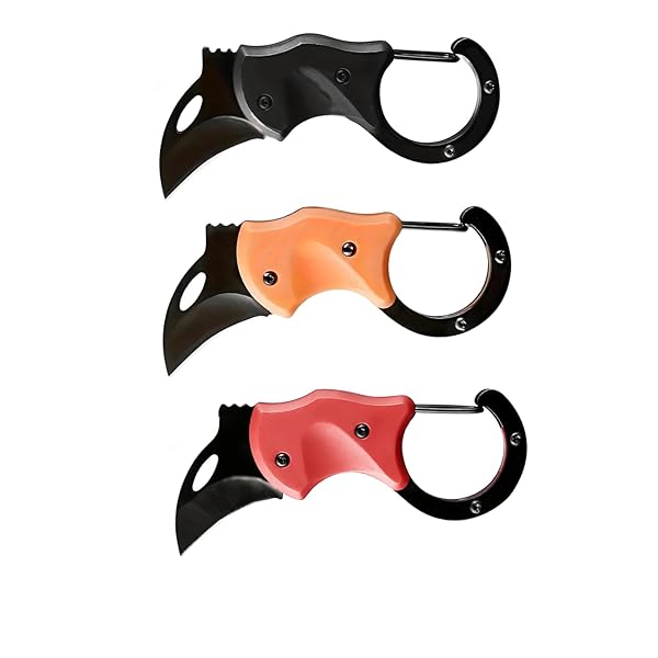 3 PACK SMALL POCKET KNIFE – FATHER’S DAY GIFTS FOR MEN, DAD, HUSBAND | 1.43 INCH BLADE EDC MULTI-TOOL FOR CAMPING, HIKING, FISHING, BBQ & DAILY USE | COMPACT, PORTABLE WITH KEYCHAIN CLIP