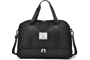 Large Capacity Sports Gym Travel Bag Durable Fitness Carrier Bag for Workout Training Travel Daily Use, Black, Fashion
