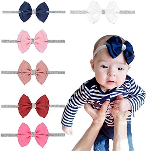 Baby Headbands Hair bows, Girl's Hairbands for Newborn,Toddler and Childrens