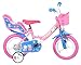 Dino Bikes 124RL-PIG Peppa Pig Finding Dory Bicycle, Kids Bike, Pink