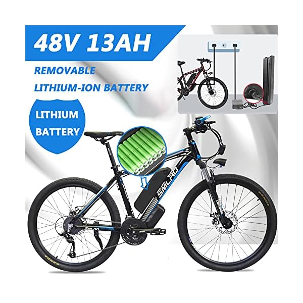 €1,139.00 Bici Elettrica 1000W, 26-Zoll e-MTB con Batteria Rimovibile 48V  13Ah, Shimano Cambio a 21 Velocità, Massima Velocità:45km/h, 3 - Modalità  di Guida - Spedita dalla Polonia - bikewebshop.it