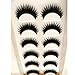 Lookatool 6 Pairs Handmade Natural Messy Cross Fake Eye Lash False Eyelashes Extension Makeup