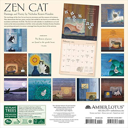 Zen Cat 2021 Wall Calendar Pricepulse