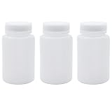 Sscon 3Pcs 250ml Plastic Wide Mouth Laboratory