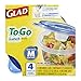 Gladware Lockware To Go Food Storage Containers | Glad Medium Size Round Food Storage That Holds up to 32 Ounces of Food, Solids, or Liquids | 32 oz Containers, 4 Count Set