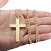 Jstyle Jewelry Mens Cross Necklace for Men Women Stainless Steel Pendant 22 24 Inch