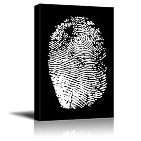 Wall26-Canvas Wall Art-Fingerprint-Giclee Painting Wall Bedroom Living House Decoration Home Art - 12x18 inches