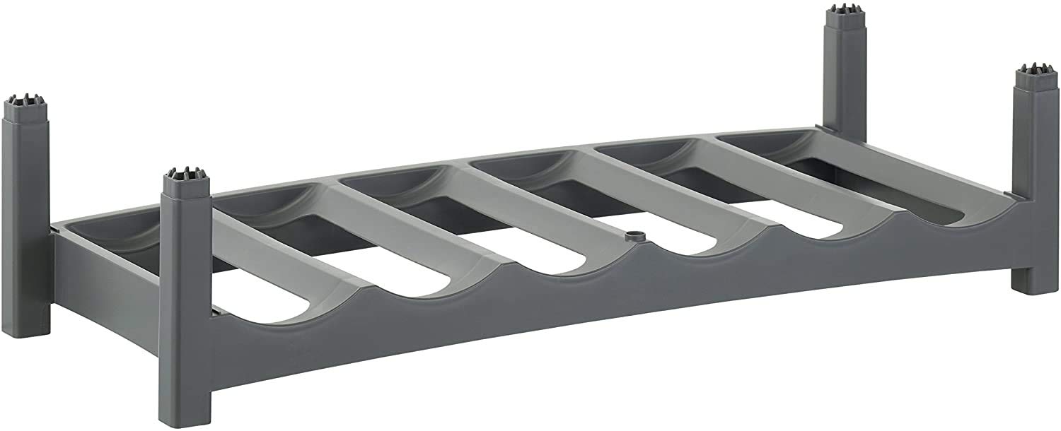 Rotho, Vario, Bottle rack, Plastic (PP) BPA anthracite, 60,0 x 22,0 x 14,0 cm