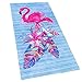 Softerry Flamingo Beach Towel 30 x 60 inches 100% Cotton (Pink Flamingo, 30
