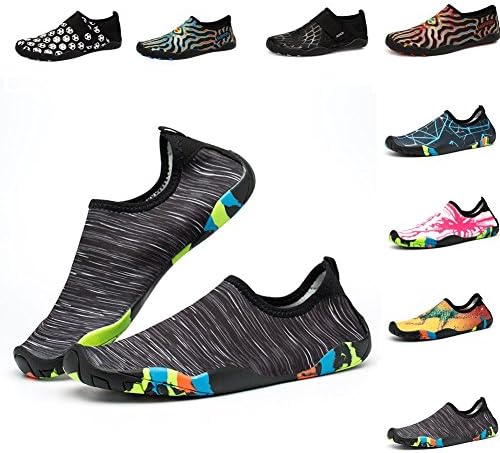 Johnlouise Womens Mens Water Shoes Quick Dry Barefoot Sports Aqua Outsole Shoe for Swim Walking Yoga Beach Driving Boating
